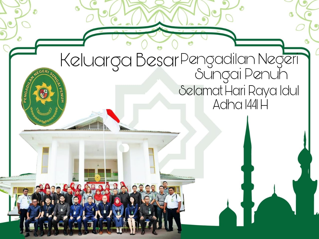 Keluarga Besar Pengadilan Negeri Sungai Penuh Mengucapkan Selamat Hari idul Adha 1441 H